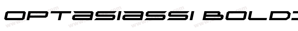 OptasiaSSi BoldItal字体转换